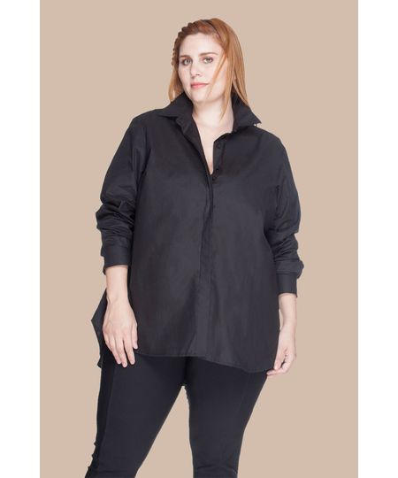 blusas de algodão plus size