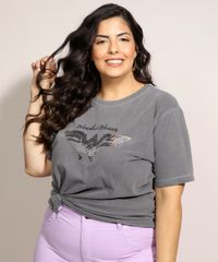 Blusa-Feminina-Plus-Size-Mulher-Maravilha-com-Paete-Dupla-Face-Manga-Curta-Decote-Redondo-Chumbo-9971413-Chumbo_6