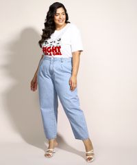 Blusa-Feminina-Plus-Size-As-Meninas-Superpoderosas-Flocada-Manga-Curta-Decote-Redondo-Branca-9971365-Branco_3