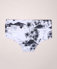 Sunga-Masculina-Tradicional-Estampada-de-Coqueiros-Protecao-UV50--Branco-9969272-Branco_2