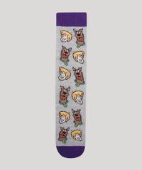 Meia-Masculina-Cano-Alto-Divertida-Scooby-Doo-Cinza-Mescla-9970157-Cinza_Mescla_2