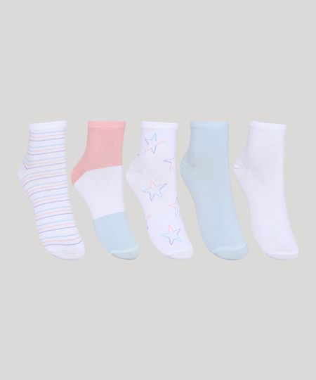 Kit-de-5-Meias-Femininas-Cano-Medio-Branco-9971344-Branco_1