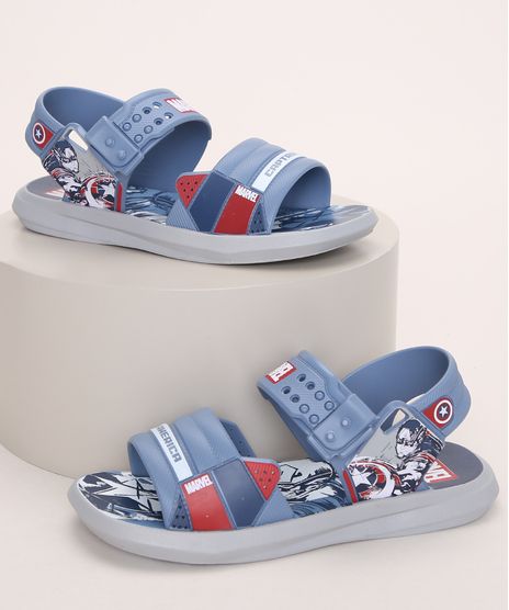 Papete-Infantil-Grendene-Capitao-America-Marvel-Azul-9974185-Azul_1