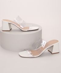 Tamanco-Feminino-Oneself-Salto-Medio-com-Tiras-em-Vinil-Bege-Claro-9975223-Bege_Claro_1