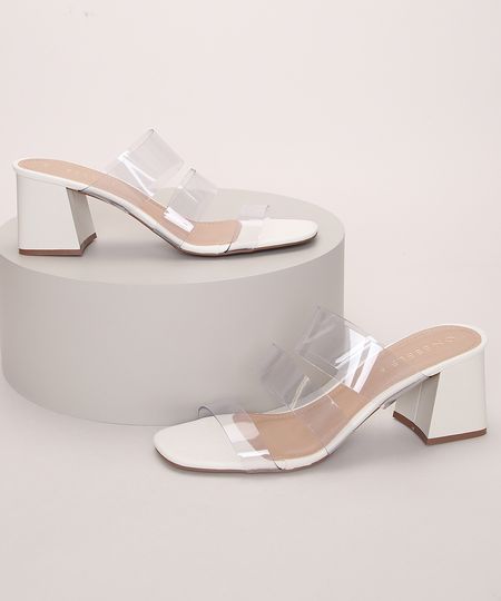 Tamanco-Feminino-Oneself-Salto-Medio-com-Tiras-em-Vinil-Bege-Claro-9975223-Bege_Claro_1