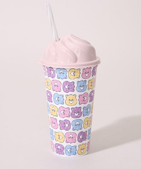 Copo-Plastico-Estampado-Ursinhos-Carinhosos-com-Tampa-e-Canudo--Rosa-Claro-9976557-Rosa_Claro_1