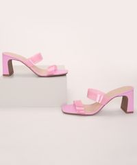 Tamanco-Feminino-Oneself-Salto-Medio-com-Tiras-em-Vinil-Rosa-9975225-Rosa_1