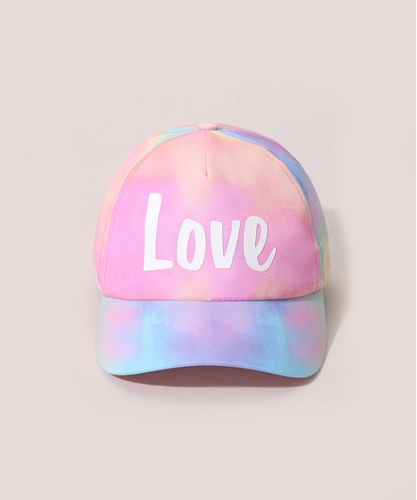 Bone-Infantil-Aba-Curva-Estampado-Tie-Dye--Love--Multicor-9975355-Multicor_1