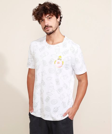 Camiseta-Masculina-Estampada-Hommer-Os-Simpsons-Manga-Curta-Gola-Careca-Branco-9960882-Branco_1