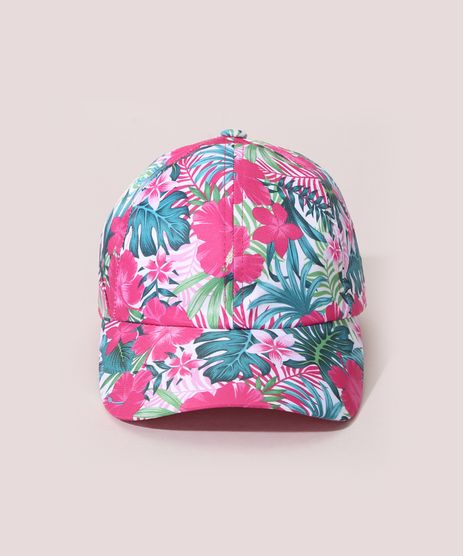Bone-Infantil-Aba-Curva-Estampado-Floral-Rosa-9975357-Rosa_1
