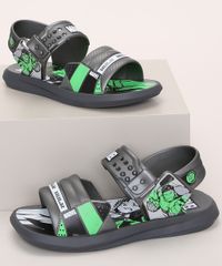 Papete-Infantil-Grendene-Hulk-Marvel-Cinza-9974188-Cinza_1