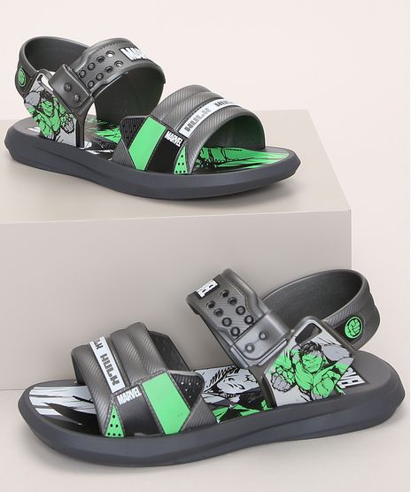 Papete-Infantil-Grendene-Hulk-Marvel-Cinza-9974188-Cinza_1