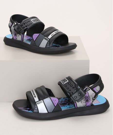 Papete-Infantil-Grendene-Pantera-Negra-Marvel-Preta-9974187-Preto_1