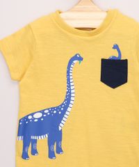 Conjunto-Infantil-de-Body-Dinossauro-Manga-Curta-Amarelo---Short-de-Moletom-Azul-Marinho-9974757-Azul_Marinho_2