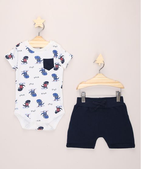 Conjunto-Infantil-de-Body-Estampado-de-Dinossauro-Manga-Curta-Off-White---Short-de-Moletom-Azul-Marinho-9974759-Azul_Marinho_1