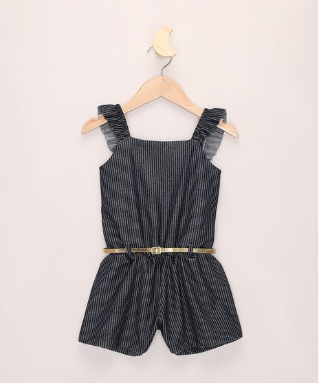 Macaquinho-Infantil-Estampado-Risca-de-Giz-com-Babado-na-Alca-e-Cinto-Metalizado-Azul-Marinho-9975584-Azul_Marinho_1