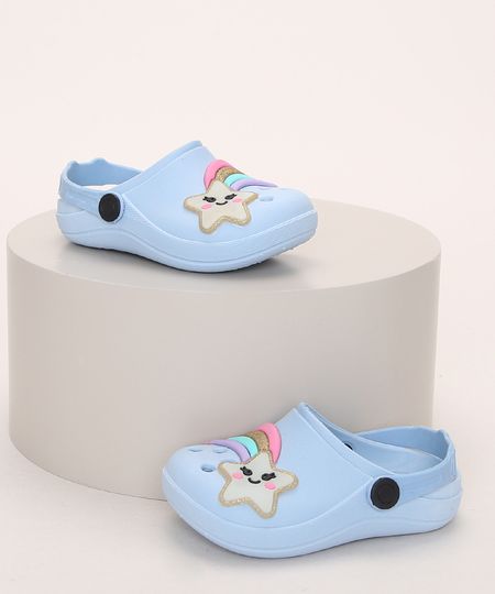 Babuche-Infantil-LueLua-Estrela-e-Arco-Iris-Azul-Claro-9974378-Azul_Claro_1