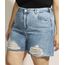 Short-Jeans-Feminino-Plus-Size-Mindset-Cintura-Super-Alta-Destroyed-Marmorizado-com-Barra-a-Fio-Azul-Claro-9975958-Azul_Claro_1