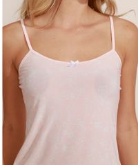 Pijama-de-Liganete-Feminino-Estampado-Floral-Regata-Alcas-Finas-Rosa-Claro-9963164-Rosa_Claro_4