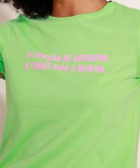 Blusa-Feminina--A-funcao-de-Agradar-a-Todos-----Manga-Curta-Decote-Redondo-Verde-9968595-Verde_2