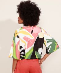Blusa-Feminina-Estampada-Geometrica-e-Tucano-Manga-3-4-Decote-em-V-com-Transpasse-Multicor-9967559-Multicor_2
