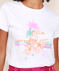 Blusa-Feminina-Flores--Tucano-e-Flores--Manga-Curta-Decote-Redondo-Off-White-9971176-Off_White_4