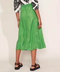 Saia-Feminina-Midi-Com-Recortes-Bolsos-e-Botoes-Cos-com-Elastico-Verde-9974799-Verde_2