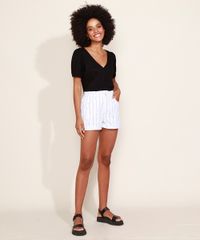 Short-de-Sarja-Feminino-Clochard-Estampado-Listrado-Cintura-Alta-com-Bolsos-Branco-9971149-Branco_3