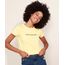 Blusa-Feminina--Ela-faz-o-Futuro-Dela--Manga-Curta-Decote-Redondo-Amarelo-Claro-9968599-Amarelo_Claro_1