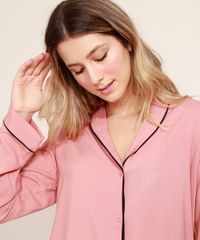Pijama-Feminino-Camisa-com-Vivo-Contrastante-Manga-Longa-Rose-9966953-Rose_5
