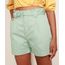 Short-de-Sarja-Feminino-Clochard-Cintura-Alta-com-Bolsos-Verde-Claro-9967160-Verde_Claro_1