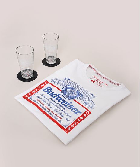 Kit-Presente-Budweiser-de-Camiseta-Manga-Curta---2-Copos-de-Vidro---2-Bolachas-Porta-Copos-Vermelho-9978519-Vermelho_1
