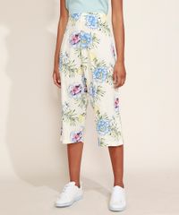 Calca-Feminina-Pantacourt-Estampada-Floral-Cintura-Media-Cos-com-Elastico-Off-White-9968981-Off_White_1