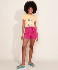 Blusa-Feminina-Flores--Always-Blooming--Manga-Curta-Decote-Redondo-Laranja-9971175-Laranja_3