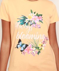 Blusa-Feminina-Flores--Always-Blooming--Manga-Curta-Decote-Redondo-Laranja-9971175-Laranja_4