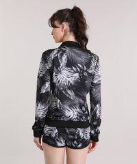 Jaqueta-Bomber-Ace-Estampada-de-Folhagens-Preta-8965545-Preto_2