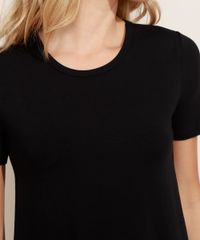 Pijama-de-Moletom-Feminino-Blusa-Manga-Curta-Preto-9973672-Preto_4