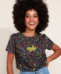 Blusa-Feminina--Stranger-Things--Manga-Curta-Decote-Redondo-Preta-9974581-Preto_5