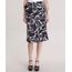 Saia-Evase-Estampada-de-Folhagens-com-Laco-Preta-9018523-Preto_1