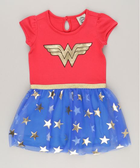 Vestido-Carnaval-Mulher-Maravilha-com-Tule-Estampado-de-Estrelas-Vermelho-8889455-Vermelho_1