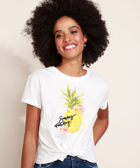Blusa-Feminina-Abacaxi-com-No-Manga-Curta-Decote-Redondo-Off-Whte-9959762-Off_Whte_1