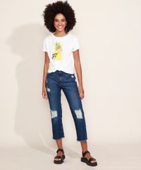 Blusa-Feminina-Abacaxi-com-No-Manga-Curta-Decote-Redondo-Off-Whte-9959762-Off_Whte_6