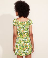 Vestido-Feminino-Ombro-a-Ombro-Estampado-de-Abacaxi-Manga-Curta-Bufante-Off-White-9968073-Off_White_2