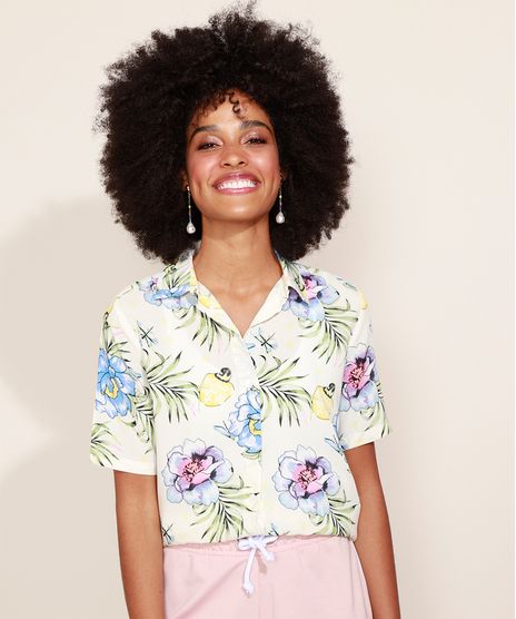 Camisa-Feminina-Estampada-Floral-Manga-Curta-Off-White-9965913-Off_White_1
