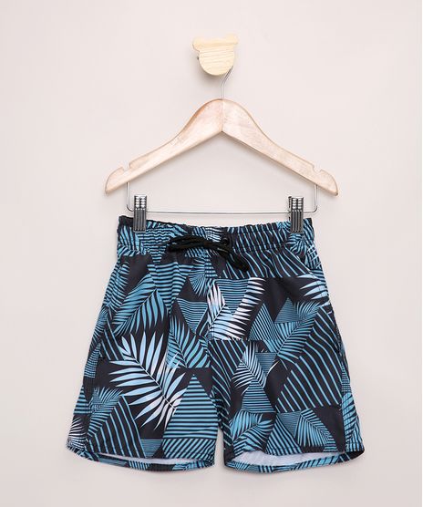 Short-Infantil-Estampado-Folhagem-Geometrico-com-Bolsos-Cos-com-Cordao-Azul-9962783-Azul_1