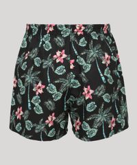 Samba-Cancao-Masculina-Estampada-Floral-e-Coqueiros-Preta-9964089-Preto_2