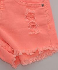 Short-de-Sarja-Infantil-Destroyed-com-Bolsos-Laranja-Neon-9971857-Laranja_Neon_4