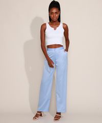 Calca-Feminina-Mindset-Reta-Cintura-Alta-Acetinada-Alfaiatada-Azul-Claro-9976032-Azul_Claro_3