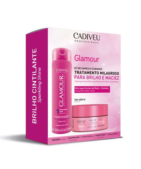 Kit-Cadiveu-Professional-Glamour-Glossy-Shampoo-250ml---Gloss-Mask-200ml---1-Unidade-Unico-9977726-Unico_1