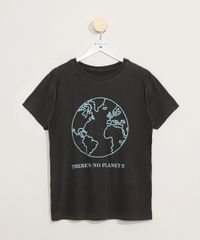 T-Shirt-Feminina-Mindset--There-Is-No-Planet-B--Manga-Curta-Decote-Redondo-Chumbo-9980296-Chumbo_6
